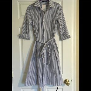 Striped shirt dress